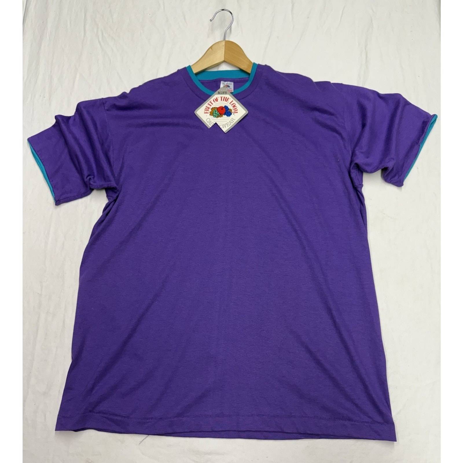 Vintage 90s Fruit Of The Loom T Shirt Made In Usa Mens Size Xl Short Sleeve